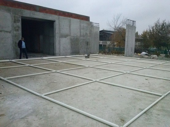 Assembly process for space frames in Crangas, Bucharest