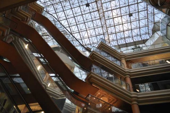 Bottom View of Cosmos Shopping Center Roof